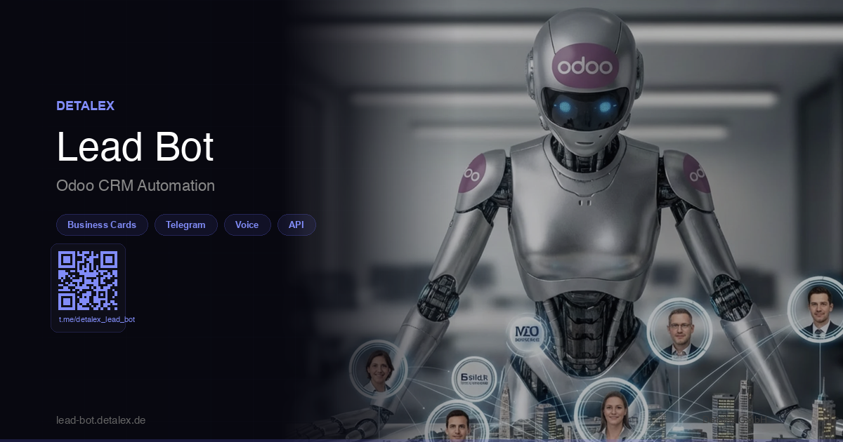 Detalex Lead Bot — Odoo CRM Automation